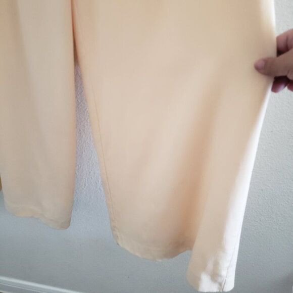 2B Rych Women's Silk Pants Cream 6 Wide Leg Trousers Flowy Casual Palazzo - Picture 3 of 10